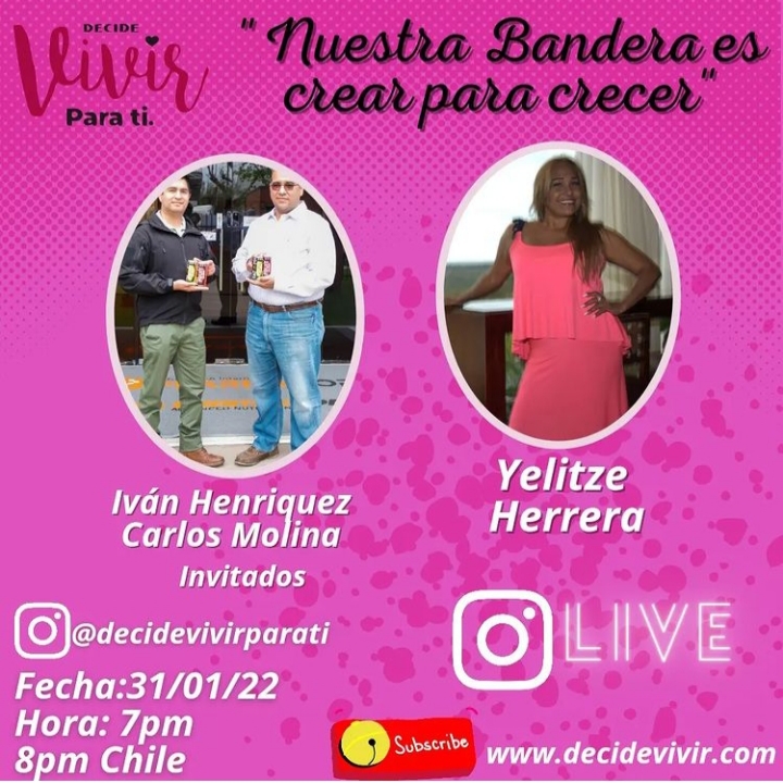 Nuestra Bandera crear para crecer . Live Instagram